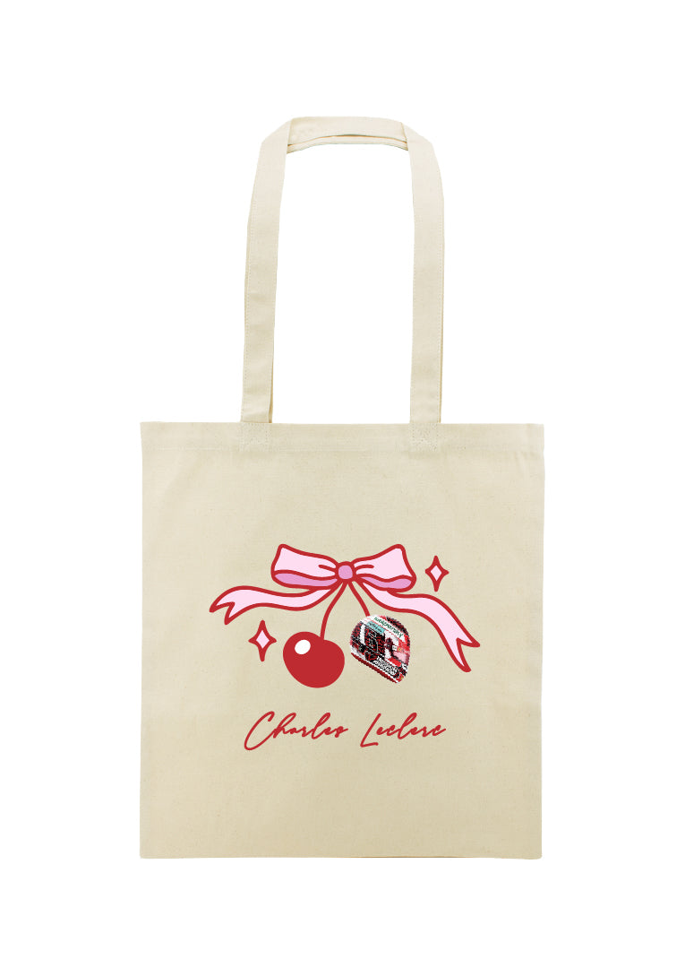 Cherry Speed – Charles Leclerc | Tote Bag Minimalista F1 Paddock