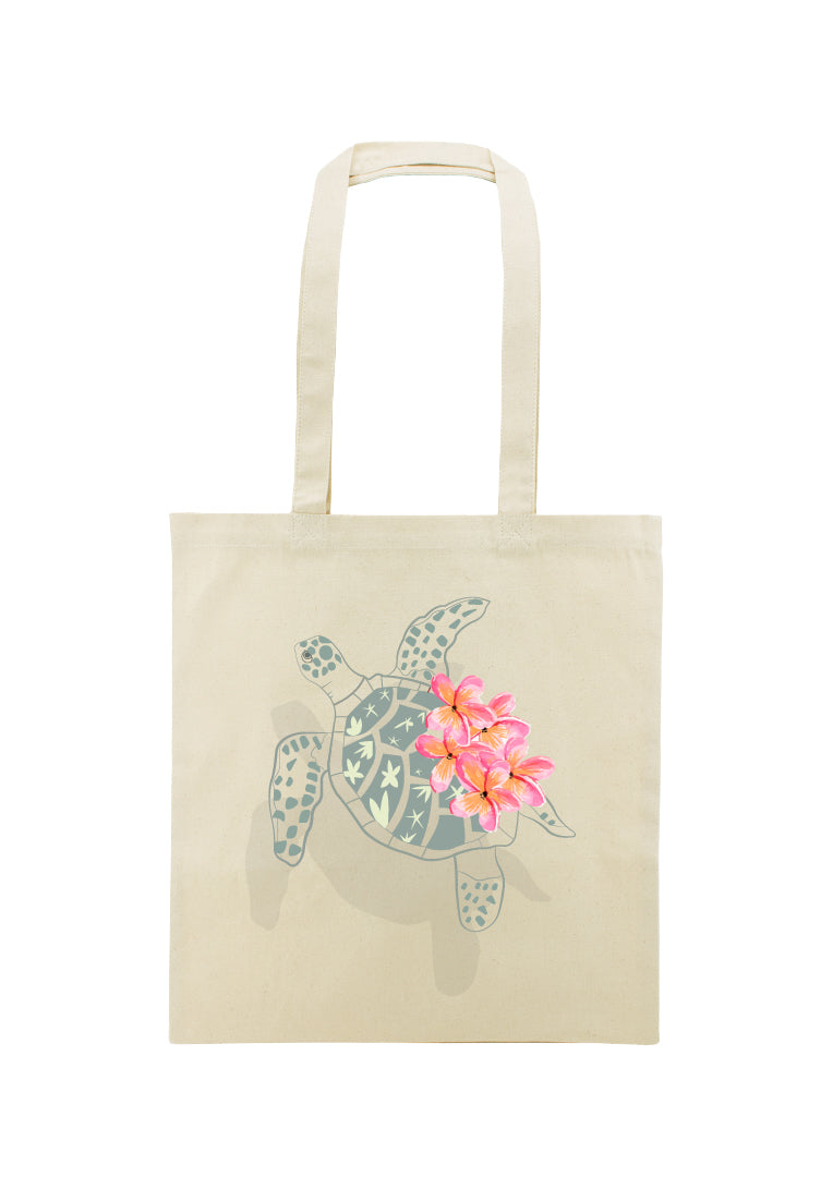 Tote Bag "Sea Blossom" – Elegancia Tropical